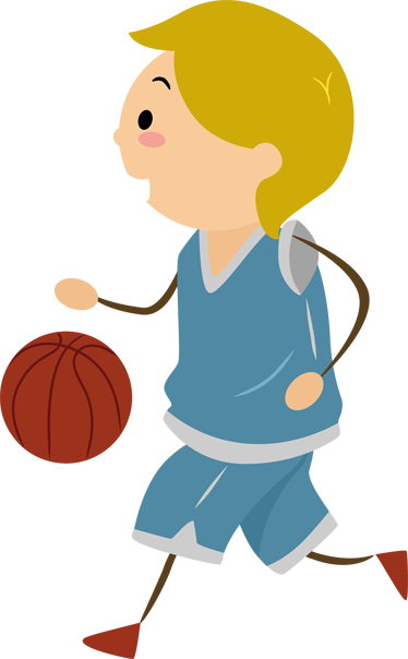 Boy Playing Basketball Kids Sticker Basketball Moves Free Transparent PNG Clipart Images Download. - Transparent PNG Free Download