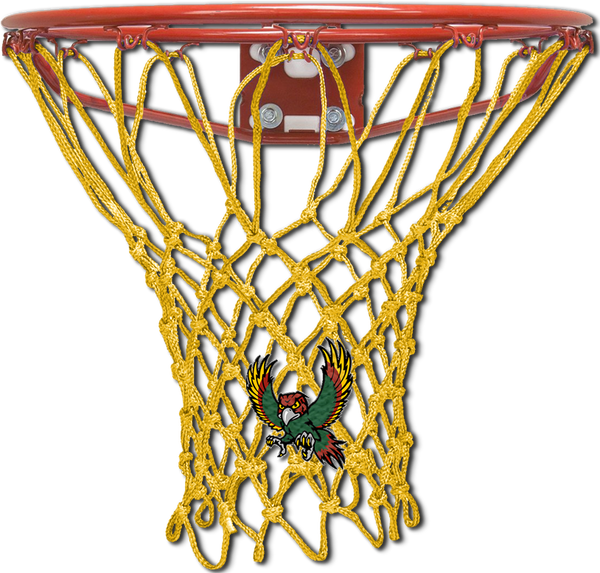 Freestate High School Gold Basketball Net Krazy Netz Numberz Basketball Net Free Transparent PNG Clipart Images Download. - Transparent PNG Free Download