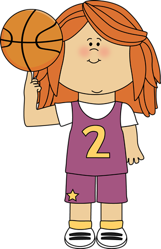 Sport Clipart Cute Clip Art Girl Basketball Free Transparent PNG Clipart Images Download. - Transparent PNG Free Download