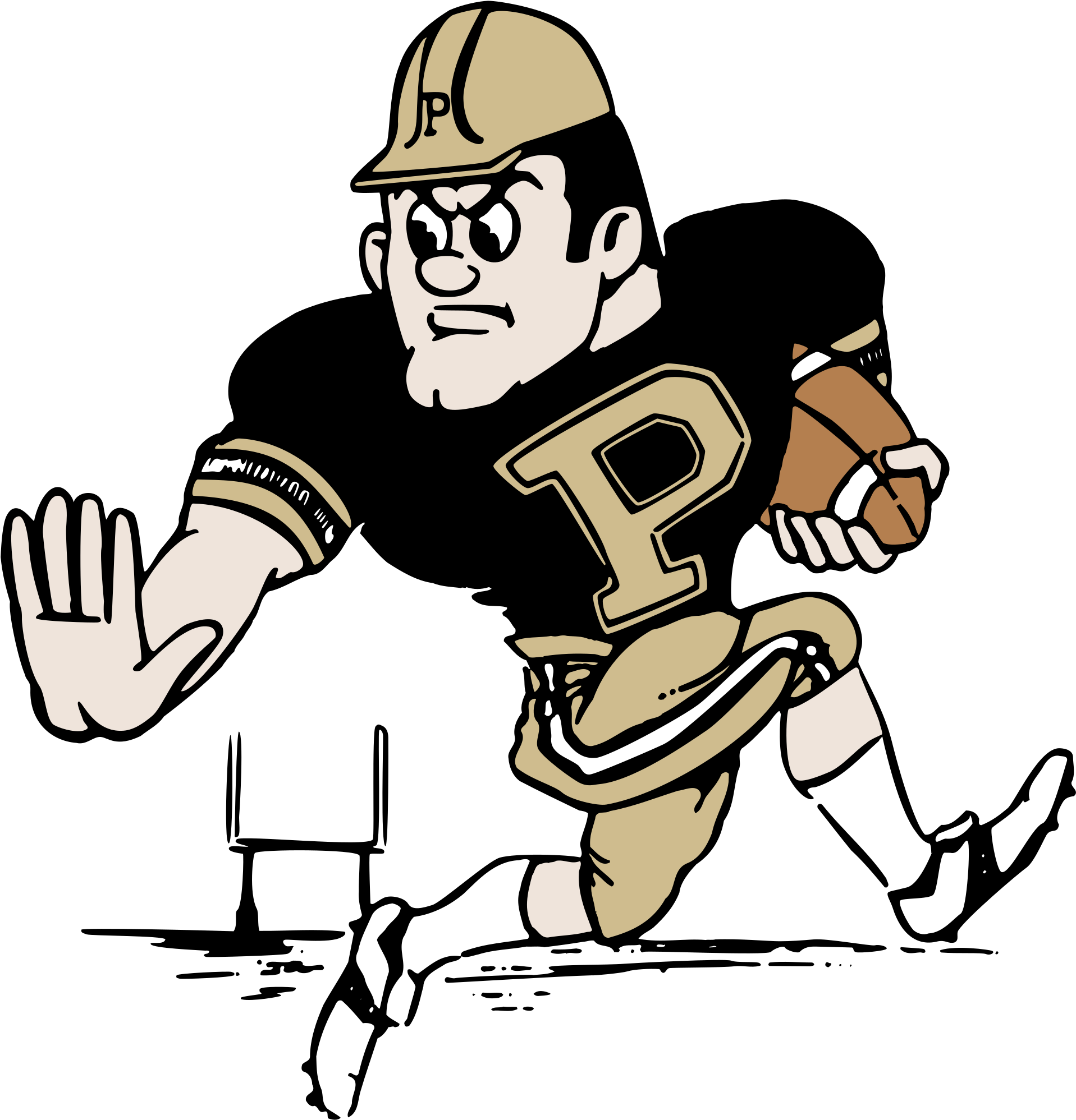Purdue University Pete Logo Black And White Purdue Basketball Mascot Png Free Transparent PNG Clipart Images Download. - Transparent PNG Free Download