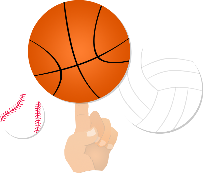 Hand Balancing A Basketball On One Finger With A Volleyball Volleyball Softball Basketball Clipart Free Transparent PNG Clipart Images Download. - Transparent PNG Free Download