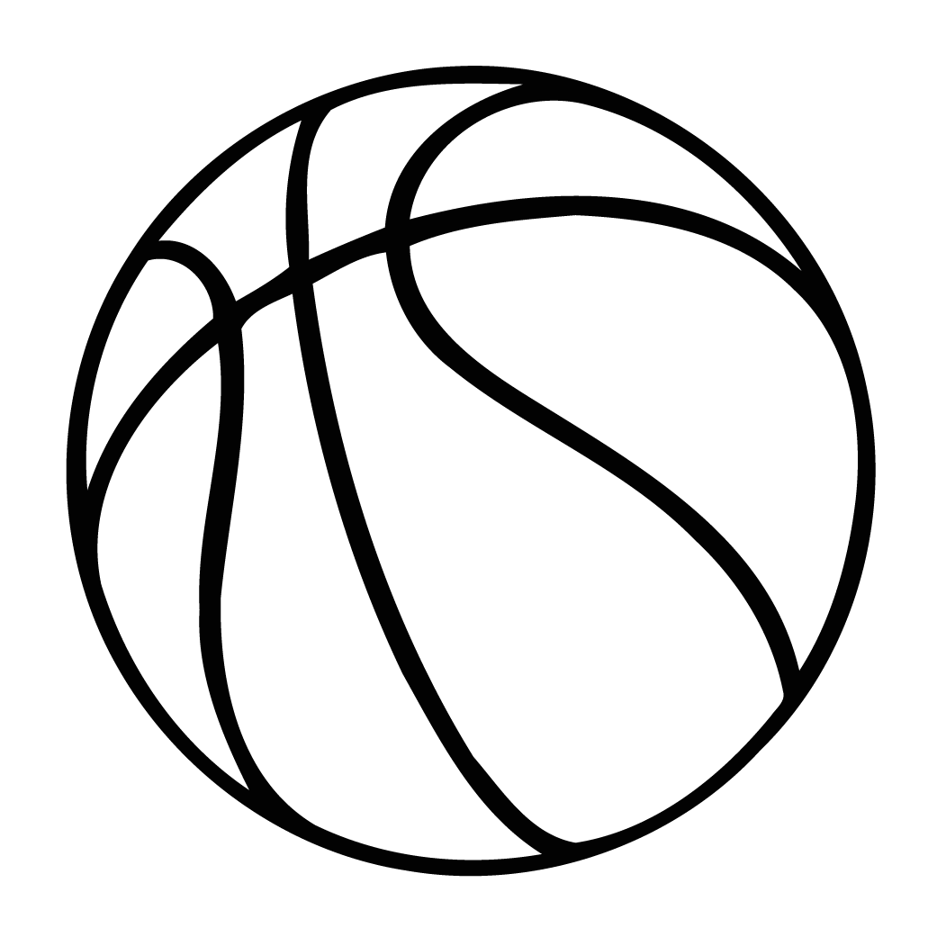 Basketball Decal Outline Of A Basketball Free Transparent PNG Clipart Images Download - Transparent PNG Free Download