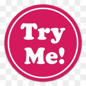 Try Me White On Pink Circle Stickers - Basketball Logo Social Media - Free Transparent PNG Clipart Images Download. ClipartMax.com - Transparent PNG Free Download