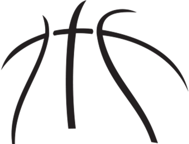 Volleyball Clipart Lace Basketball Team Logo Black And White Free Transparent PNG Clipart Images Download - Transparent PNG Free Download