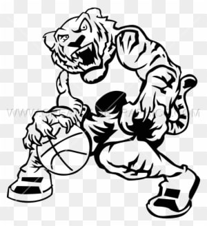 Jpg Black And White Production Ready Artwork For T - Tiger With Basketball Clipart Black And White - Free Transparent PNG Clipart Images Download. ClipartMax.com - Transparent PNG Free Download