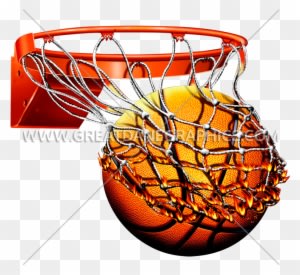 Flaming Basketball With Net - Basketball In Net Png - Free Transparent PNG Clipart Images Download. ClipartMax.com - Transparent PNG Free Download