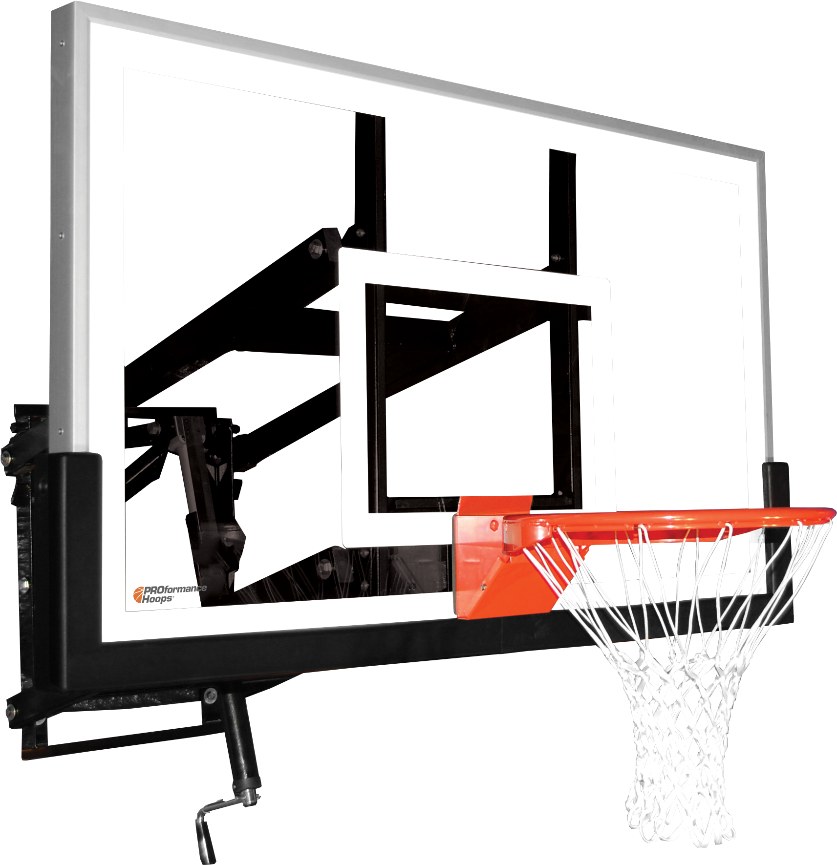 Wall Mount Wm60 Adjustable Basketball Hoop With 60 - Basketball - Free Transparent PNG Clipart Images Download. ClipartMax.com - Transparent PNG Free Download