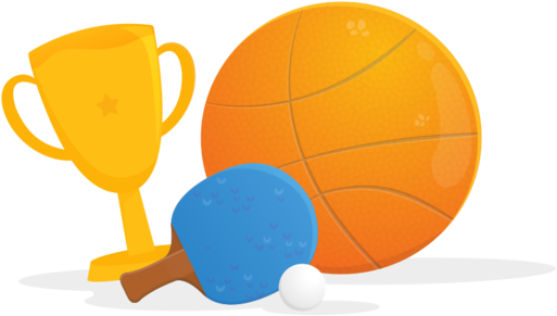 Basketball, Trophy And Table Tennis - Sports - Free Transparent PNG Clipart Images Download. ClipartMax.com - Transparent PNG Free Download
