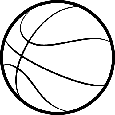 Basketball Outline Wall Kids Sticker - Balon De Basket Dibujo - Free Transparent PNG Clipart Images Download. ClipartMax.com - Transparent PNG Free Download