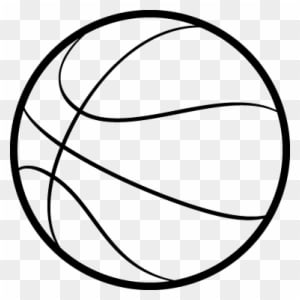 Basketball Outline Wall Kids Sticker - Balon De Basket Dibujo - Free Transparent PNG Clipart Images Download. ClipartMax.com - Transparent PNG Free Download
