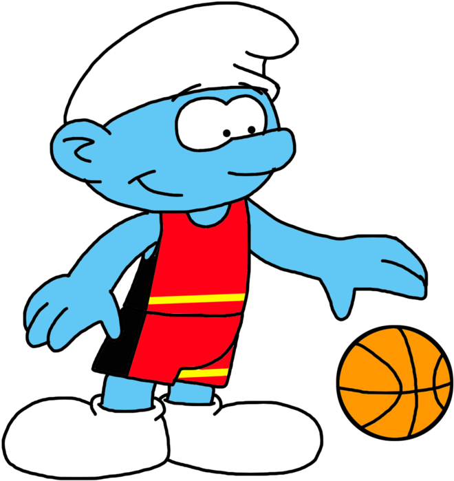 Smurf Playing Basketball At 2016 Olympic Games By Marcospower1996 - The Smurfs - Free Transparent PNG Clipart Images Download. ClipartMax.com - Transparent PNG Free Download