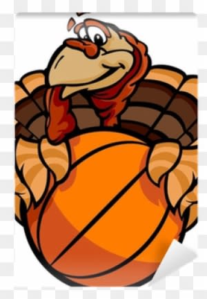 Basketball Happy Thanksgiving Holiday Turkey Cartoon - Happy Thanksgiving Football Turkey Embroidery Design - Free Transparent PNG Clipart Images Download. ClipartMax.com - Transparent PNG Free Download