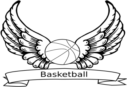 Coloring Trend Medium Size Basketball With Wings Clip - Angel Wings - Free Transparent PNG Clipart Images Download. ClipartMax.com - Transparent PNG Free Download