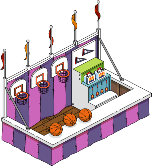 Basketball Game - Simpsons Tapped Out Krustyland Games - Free Transparent PNG Clipart Images Download. ClipartMax.com - Transparent PNG Free Download