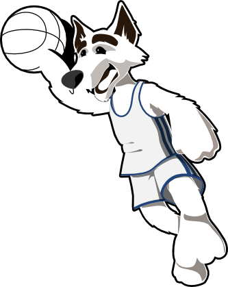 Basketball Wolf Basketballwolf Black White Line Art - Clip Art - Free Transparent PNG Clipart Images Download. ClipartMax.com - Transparent PNG Free Download