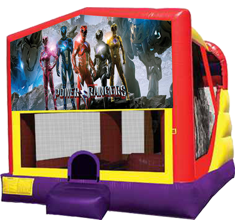 Power Rangers 4 In 1 Combo Featuring Bouncer, Slide, - Power Ranger Bounce House - Free Transparent PNG Clipart Images Download. ClipartMax.com - Transparent PNG Free Download