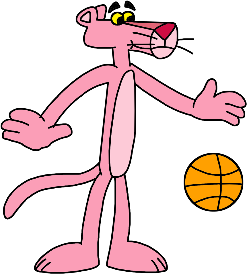 The Pink Panther With Basketball Ball By Marcospower1996 - Pink Panther Playing Sport - Free Transparent PNG Clipart Images Download. ClipartMax.com - Transparent PNG Free Download