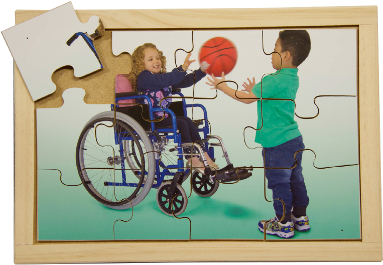 Wheelchair Basketball Puzzle - Abilities Puzzles Set Of 8 - Free Transparent PNG Clipart Images Download. ClipartMax.com - Transparent PNG Free Download