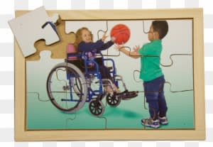 Wheelchair Basketball Puzzle - Abilities Puzzles Set Of 8 - Free Transparent PNG Clipart Images Download. ClipartMax.com - Transparent PNG Free Download