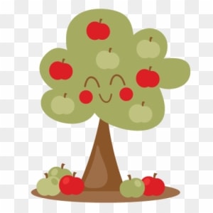 Apple Tree Svg Scrapbook Cut File Cute Clipart Files - Cute Apple Tree Clipart - Free Transparent PNG Clipart Images Download. - Transparent PNG Free Download
