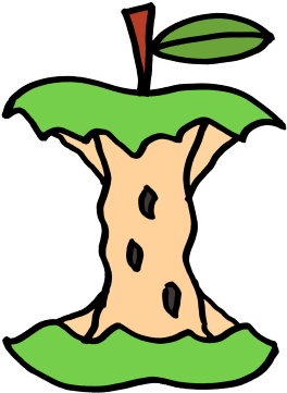 Green Eaten Apple - Eaten Apple Clip Art - Free Transparent PNG Clipart Images Download. - Transparent PNG Free Download