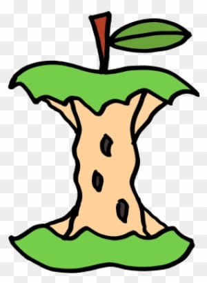 Green Eaten Apple - Eaten Apple Clip Art - Free Transparent PNG Clipart Images Download. - Transparent PNG Free Download