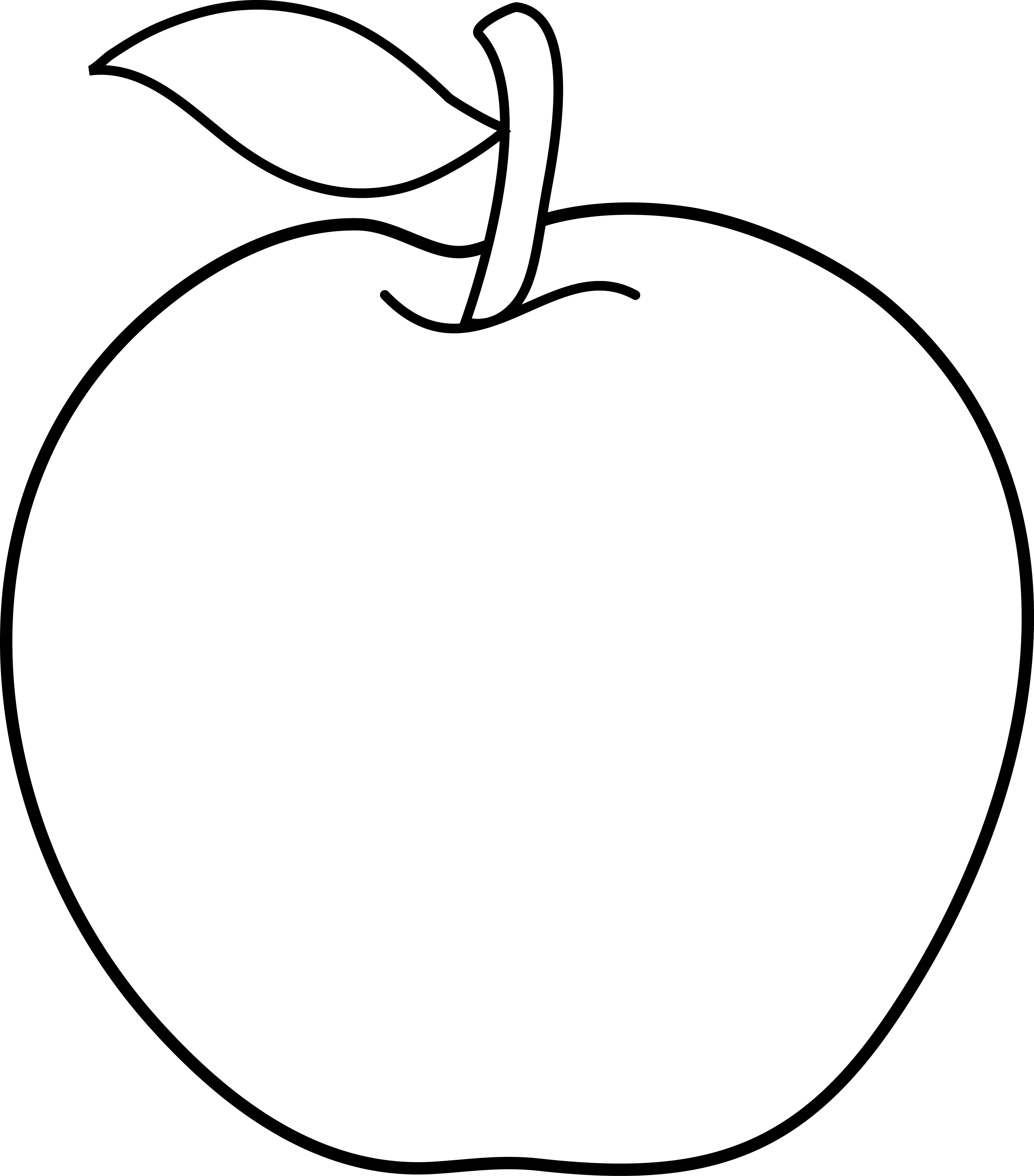 Black And White Apple Tree Clipart Free Clipart - Black And White Apple - Free Transparent PNG Clipart Images Download. - Transparent PNG Free Download