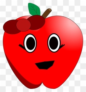 Apples Clip Art - Apple Clipart With Eyes - Free Transparent PNG Clipart Images Download. - Transparent PNG Free Download