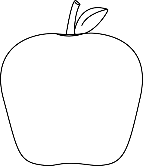 Black And White Apple Clip Art - White Apple Clipart - Free Transparent PNG Clipart Images Download. - Transparent PNG Free Download