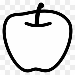 Apple Black And White Clip Art At Clker Com Vector - Apple Pictures In Black And White - Free Transparent PNG Clipart Images Download. - Transparent PNG Free Download