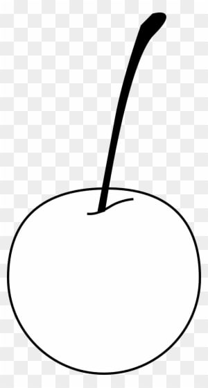 Cherry Black White Line Art 999px 60 - Apple - Free Transparent PNG Clipart Images Download. - Transparent PNG Free Download
