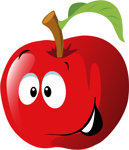 Free Cartoon Red Apple Clip Art - Apple Clip Art - Free Transparent PNG Clipart Images Download. - Transparent PNG Free Download