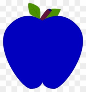 Colorful Apple Clipart - Apple Clip Art Blue - Free Transparent PNG Clipart Images Download. - Transparent PNG Free Download