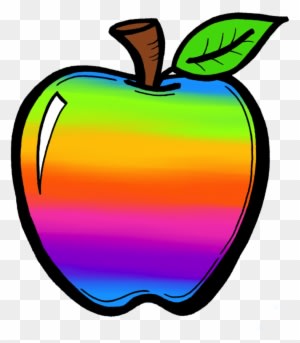 My Last Newbie Set Is A Crayon Color Doodle Set That - Rainbow Apple - Free Transparent PNG Clipart Images Download. - Transparent PNG Free Download