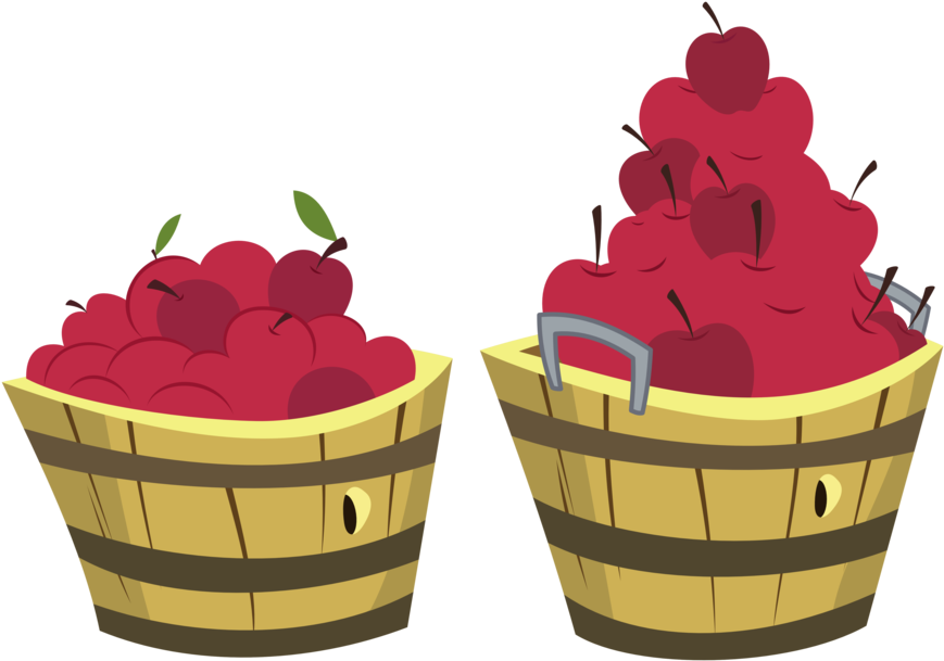 Apple Buckets By Zutheskunk - Bucket Of Apples Transparent Background - Free Transparent PNG Clipart Images Download. - Transparent PNG Free Download