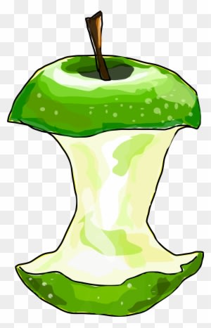 Clipart Of Apple Core - Eaten Apple Clipart - Free Transparent PNG Clipart Images Download. - Transparent PNG Free Download