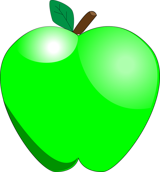Green Apple, Food, Apple, Fruit, Healthy - Green Apple Clipart - Free Transparent PNG Clipart Images Download. - Transparent PNG Free Download