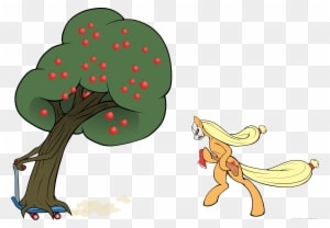 Leave No Apple Tree Unaxed By Randomlywhimsical - Mlp Apple Tree Vector - Free Transparent PNG Clipart Images Download. - Transparent PNG Free Download