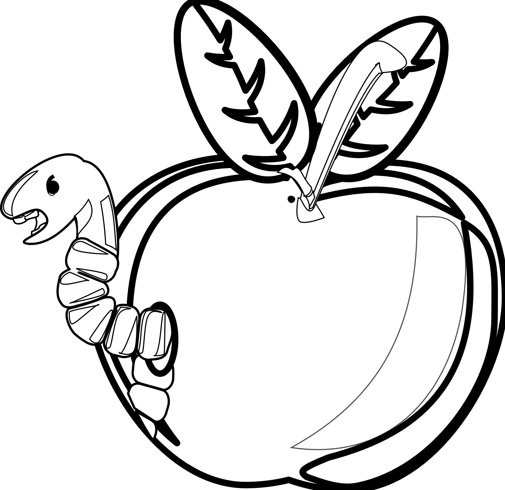 Apple Black And White Apple Black And White School - Rotten Apple Black And White - Free Transparent PNG Clipart Images Download. - Transparent PNG Free Download