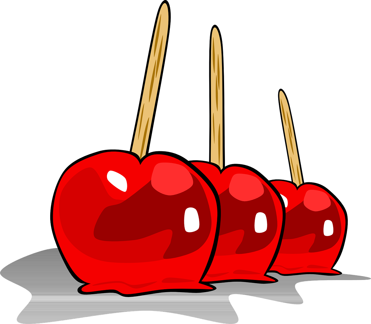Valentine's Day Clipart Food - Toffee Apples Clip Art - Free Transparent PNG Clipart Images Download. - Transparent PNG Free Download