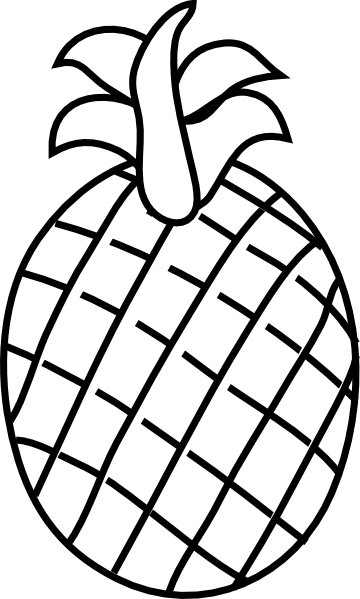 Pineapple Black And White Pineapple Clip Art At Vector - Pine Apple Clipart Black And White - Free Transparent PNG Clipart Images Download. - Transparent PNG Free Download