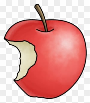 Clip Art Of A Bitten Apple Smart Exchange Usa - Cartoon Apple With Bite - Free Transparent PNG Clipart Images Download. - Transparent PNG Free Download