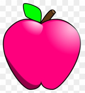 Magenta Apple Clip Art - Pink Apple Clipart - Free Transparent PNG Clipart Images Download. - Transparent PNG Free Download