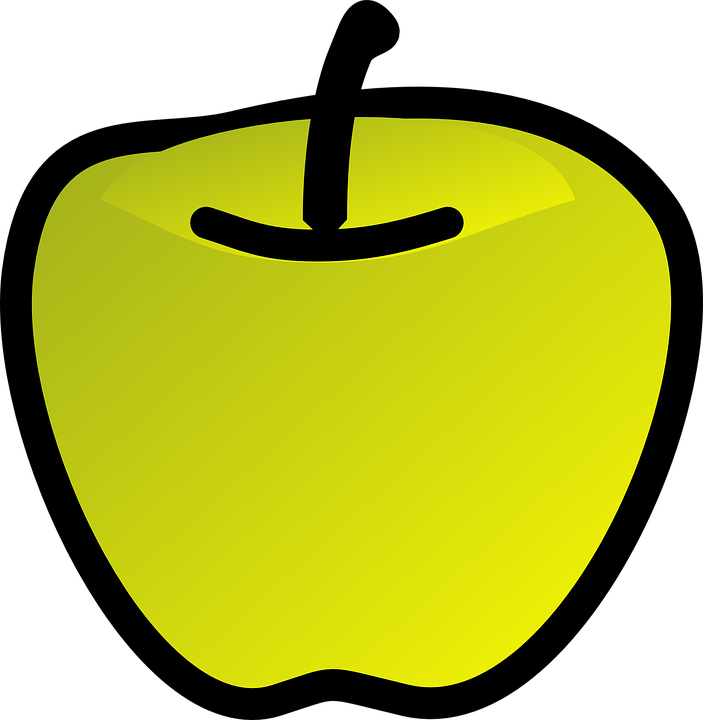 Apple Green Fruit 3d Glossy - Draw A Green Apple - Free Transparent PNG Clipart Images Download. - Transparent PNG Free Download