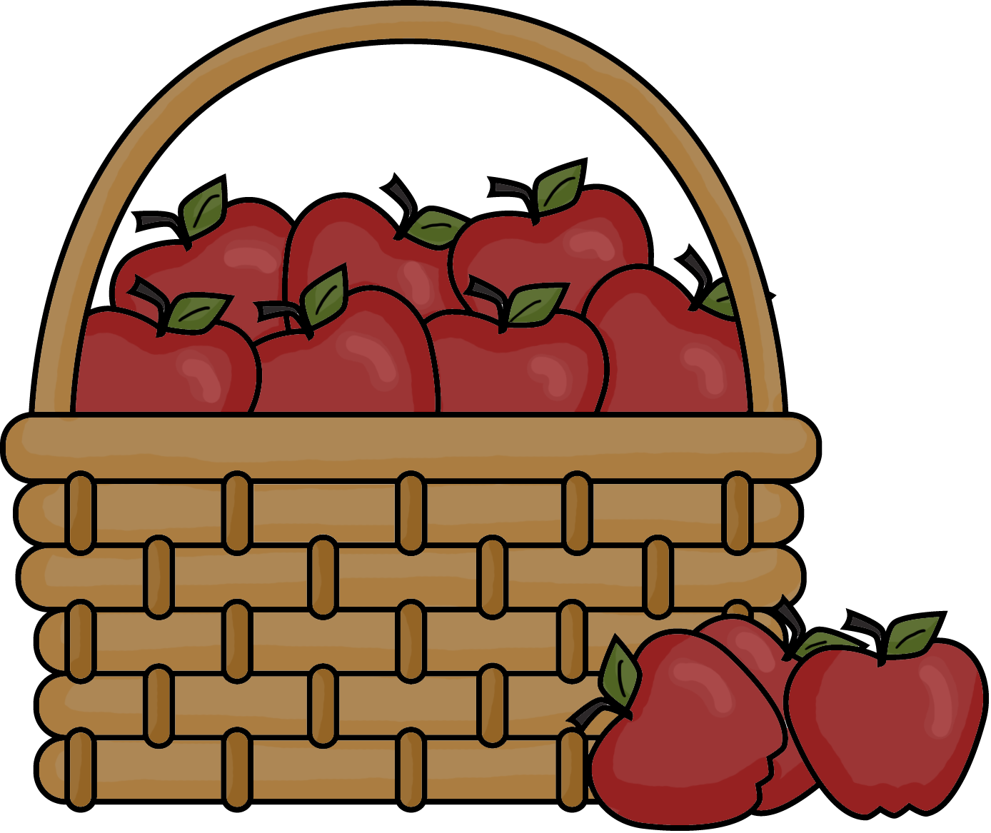 Free Clipart Basket Of Apples Best Apple 21642 Clipartion - Apples In A Basket Clipart - Free Transparent PNG Clipart Images Download. - Transparent PNG Free Download