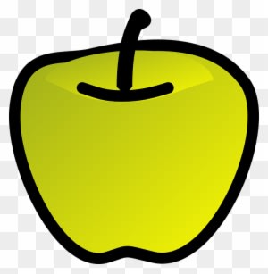 Apple Green Fruit 3d Glossy - Draw A Green Apple - Free Transparent PNG Clipart Images Download. - Transparent PNG Free Download