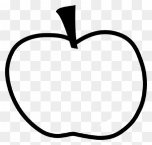 Apple Outline Clip Art At Clker Com Vector Online Clipart - Shape Of An Apple - Free Transparent PNG Clipart Images Download. - Transparent PNG Free Download