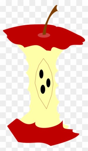 Red Apple Core Clip Art At Clker Com Vector Online - Apple Core Clip Art - Free Transparent PNG Clipart Images Download. - Transparent PNG Free Download