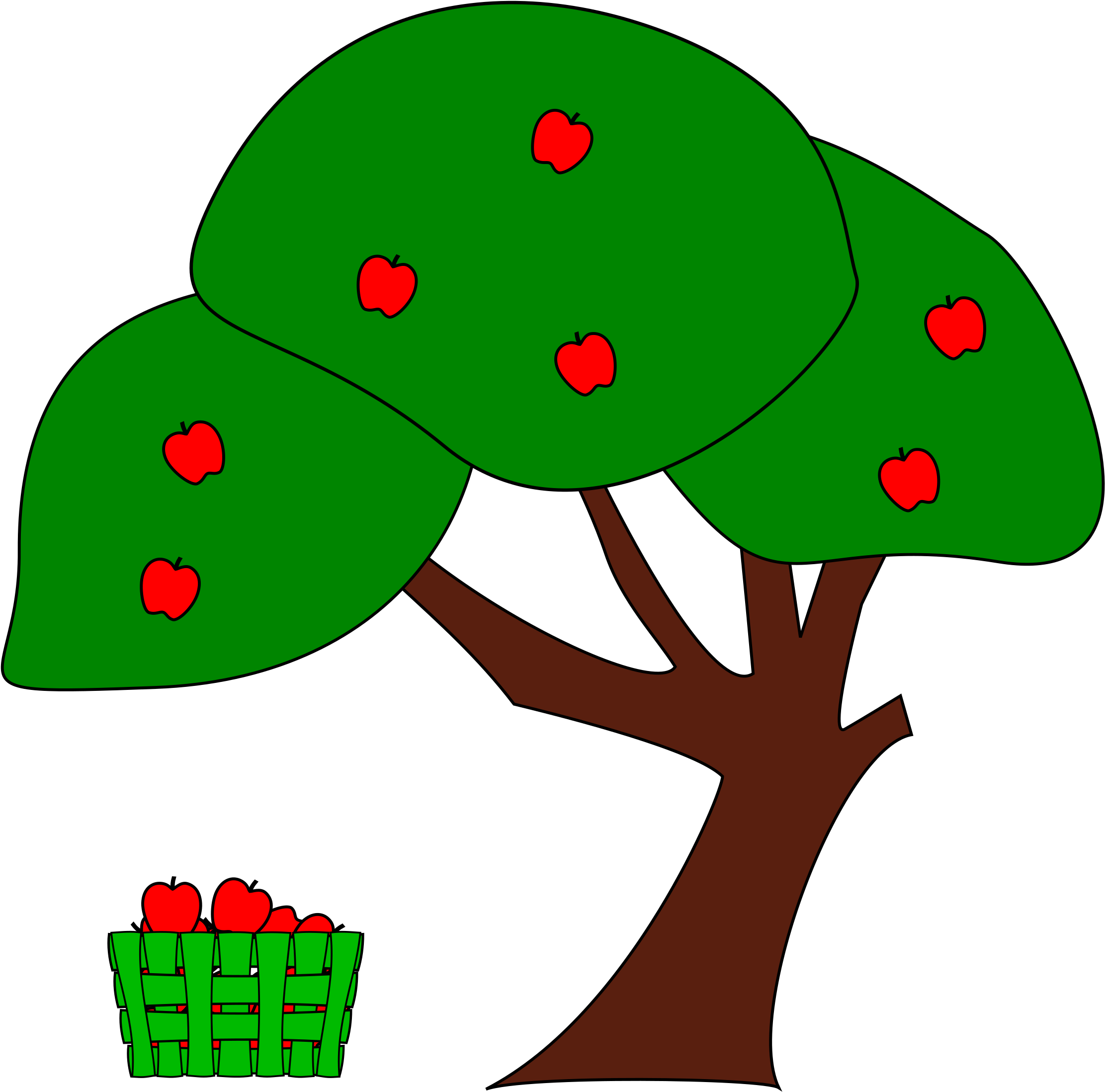Clip Art Tree High Resolution Clipart Apple - Apple Tree Clip Art - Free Transparent PNG Clipart Images Download. - Transparent PNG Free Download