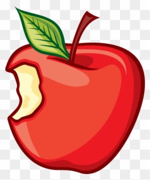 Clip Art Of A Bitten Apple Clipart Cartoon Pencil And - Apple Vector - Free Transparent PNG Clipart Images Download. - Transparent PNG Free Download